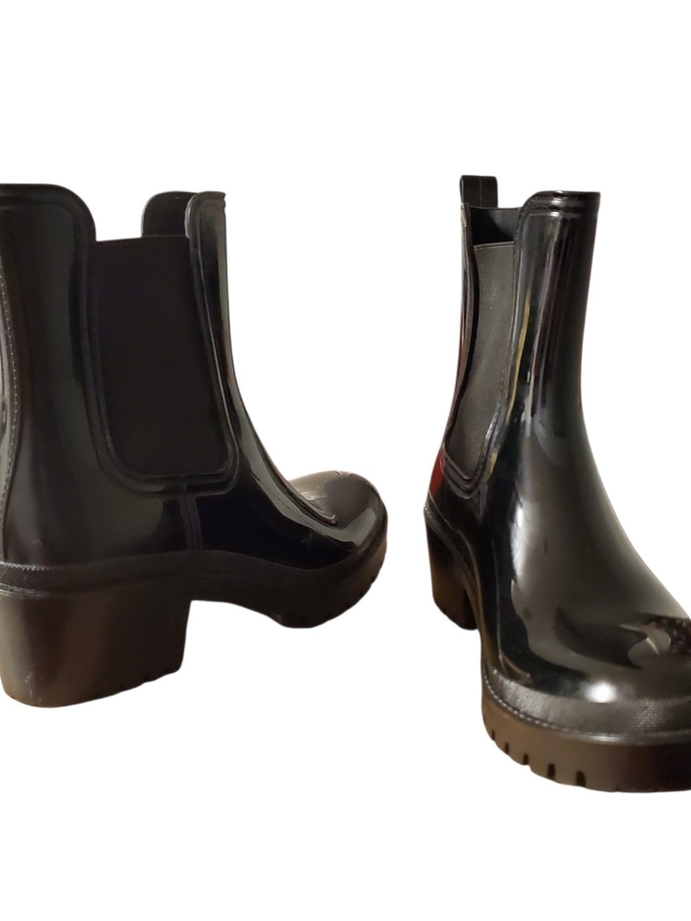 Black Rubber Rain Bootie